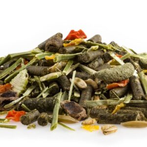 Strukturmüsli Nagerfutter mit Pellets, Getreide, Kräutern und getrocknetem Gemüse